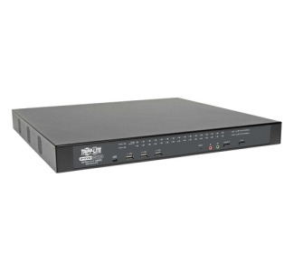 NetDirector 32-Port Cat5 KVM over IP Switch - Virtual Media, 1 Remote + 1 Local User, 1U Rack-Mount, TAA
