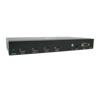 4-Port Presentation Switch, 4K 60 Hz (4:4:4) HDMI, DP, USB-C and VGA to HDMI, TAA