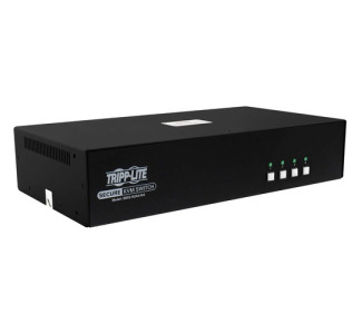 Secure KVM Switch, 4-Port, Dual Head, HDMI to HDMI, 4K, NIAP PP4.0, Audio, TAA