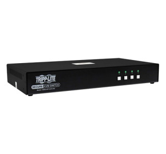 Secure KVM Switch, 4-Port, Single Head, DisplayPort to DisplayPort, 4K, NIAP PP4.0, Audio, CAC, TAA