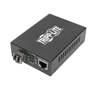 Gigabit Multimode Fiber to Ethernet Media Converter, POE+ - 10/100/1000 LC, 850 nm, 550 m (1804 ft.)