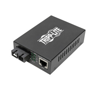 Gigabit Singlemode Fiber to Ethernet Media Converter, POE+ - 10/100/1000 SC, 1310 nm, 20 km (12.4 mi.)