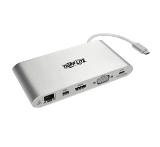 USB-C Docking Station with HDMI, VGA, mDP, USB-A, Gb Ethernet, SD, 3.5 mm  PD Charging, Thunderbolt 3 Compatible, 4K @ 30 Hz