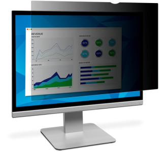 3M Privacy Filter for 23.8in Full Screen Monitor, 16:9, PF238W9E Black, Matte