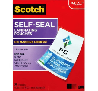 Scotch Self-Sealing Laminating Pouches 8.5