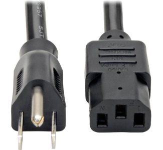 Tripp Lite Computer Power Cord Right-Angle 5-15P to C13 15A 125V 14AWG 6ft