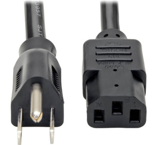 Tripp Lite Computer Power Cord Right-Angle 5-15P to C13 15A 125V 14AWG 6ft