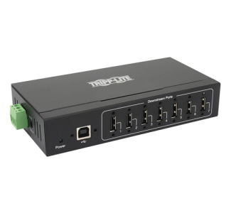 Tripp Lite USB 2.0 Hub Industrial 7-Port 15kV ESD Immunity Metal Mountable