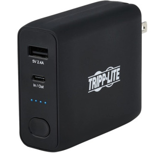 Tripp Lite Portable USB Mobile Power Bank Battery Wall Charger Combo 5K mAh