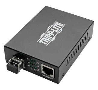 Tripp Lite Gigabit Multimode Fiber to Ethernet Media Converter, 10/100/1000 LC, International Power Supply, 850 nm, 550M (1804.46 ft.)