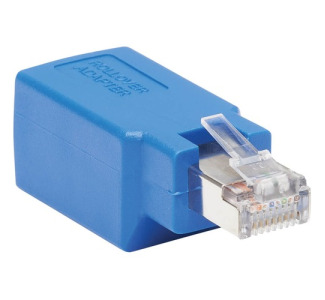 Tripp Lite Cisco Serial Console Rollover Adapter (M/F) - RJ45 to RJ45, Shielded, Blue