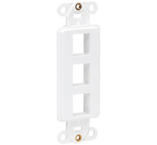 Tripp Lite Center Plate Insert Decora Vertical 3-Port for A/V VoIP Ethernet