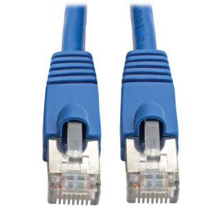 Tripp Lite Cat6a Ethernet Cable 10G STP Snagless Shielded PoE M/M Blue 12ft