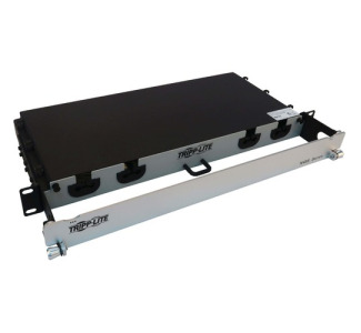 Tripp Lite Preloaded Fiber Panel 1U 2x 12x LC/LC M/M 24F Trunk OS2 SMF 10M