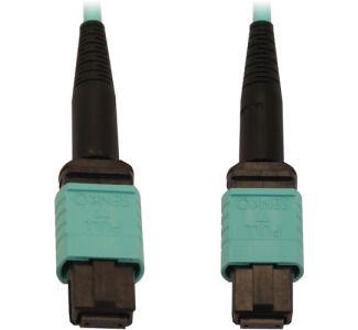 Tripp Lite Fiber Optic Cable 40/100/400G MMF 50 OM3 12F MTP/MPO-PC F/F 5M