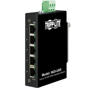 Tripp Lite Ethernet Switch Unmanaged 5-Port Industrial 10/100/1000 Mbps TAA