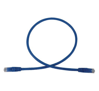 Tripp Lite Cat6a 10G Snagless Molded UTP Ethernet Cable (RJ45 M/M), PoE, Blue, 3 ft. (0.9 m)