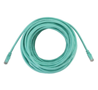 Tripp Lite Cat6a 10G Snagless Molded UTP Ethernet Cable (RJ45 M/M), PoE, Aqua, 100 ft. (30.5 m)