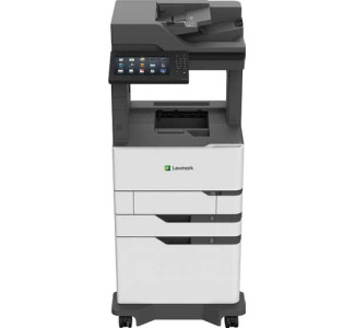 Lexmark MX820x MX826adxe Laser Multifunction Printer-Monochrome-Copier/Fax/Scanner-70 ppm Mono Print-1200x1200 Print-Automatic Duplex Print-350000 Pages Monthly-2750 sheets Input-Color Scanner-600 Optical Scan-Monochrome Fax-Gigabit Ethernet