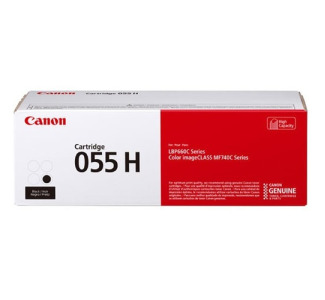 Canon 055 Original High Yield Laser Toner Cartridge - Black - 1 Pack