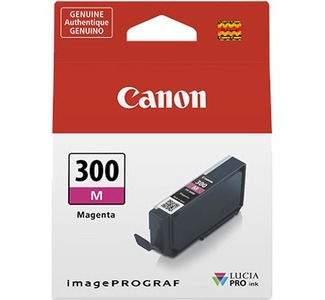 Canon LUCIA PRO PFI-300 Original Inkjet Ink Cartridge - Single Pack - Magenta - 1 / Pack