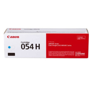Canon 054H Original High Yield Laser Toner Cartridge - Cyan - 1 Pack