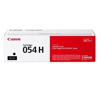 Canon 054H Original High Yield Laser Toner Cartridge - Black - 1 Pack