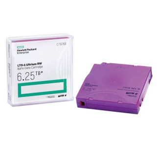 HPE LTO-6 Ultrium 6.25 TB BaFe RW Non Custom Labeled Data Cartridge 20 Pack