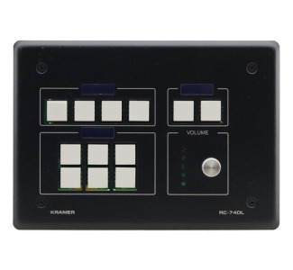 Kramer 12-button Ethernet and KNET Control Keypad with Knob and Displays (US)