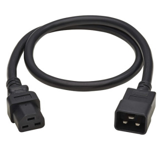 Tripp Lite Power Cord, C20 to C21 - Heavy-Duty, 20A, 250V, 12 AWG, 3 ft. (0.91 m), Black