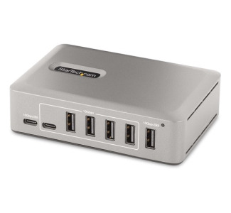 StarTech.com 10-Port USB-C Hub, 8x USB-A + 2x USB-C, Self-Powered w/ 65W Power Supply, USB 3.1 10Gbps Desktop/Laptop USB Hub w/ Charging