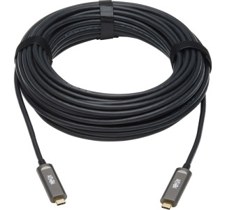 Tripp Lite USB 3.2 Gen 2 Fiber Active Optical Cable, M/M, 15 m (49 ft.)