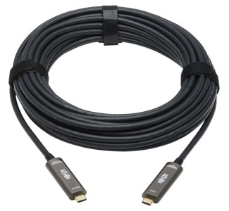 Tripp Lite USB 3.2 Gen 2 Fiber Active Optical Cable, M/M, 15 m (49 ft.)