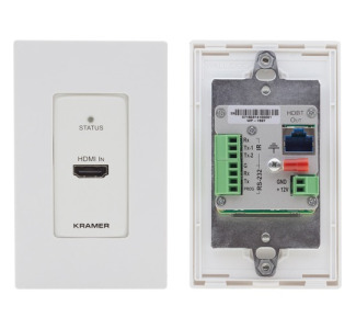 Kramer US-D-size Wall-Plate Transmitter with White & Black Decora Design Frame Sets