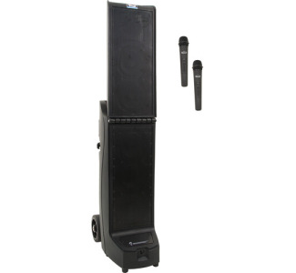 Bigfoot System X2 Portable Sound System: Bigfoot (XU2), Anchor-Air  2 wireless mics (WH-LINK)