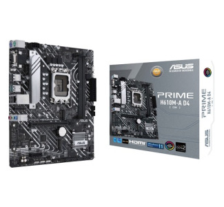 Asus Prime H610M-A D4-CSM Desktop Motherboard - Intel H610 Chipset - Socket LGA-1700 - Micro ATX