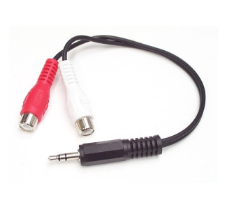 StarTech.com 6in Stereo Audio Cable - 3.5mm Male to 2x RCA Female