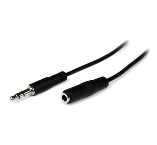 StarTech.com 2m Slim 3.5mm Stereo Extension Audio Cable - M/F