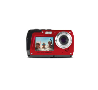 Minolta MN40WP 48mp Dual Screen Ultra HD Waterproof to 10ft- Red