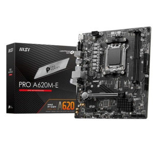 MSI Pro PRO A620M-E Gaming Desktop Motherboard - AMD A620 Chipset - Socket AM5 - Micro ATX
