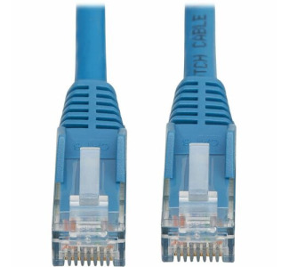 Cat6 Gigabit Snagless Molded UTP Ethernet Cable (RJ45 M/M), PoE, LSZH, Blue, 1 m