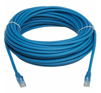 Cat6 Gigabit Snagless Molded UTP Ethernet Cable (RJ45 M/M),PoE,LSZH,Blue,10m