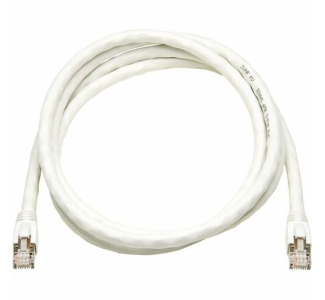 Cat8 40G Snagless SSTP Ethernet Cable (RJ45 M/M), PoE, White, 7 ft. (2.1 m)