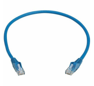 Cat6 Gigabit Snagless Molded UTP Ethernet Cable (RJ45 M/M), PoE, LSZH, Blue, 0.5