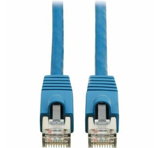 Tripp Lite Cat8 40G Snagless SSTP Ethernet Cable (RJ45 M/M), PoE, LSZH, Blue, 15 m (49.2 ft.)
