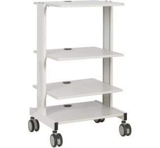 Tripp Lite Mobile Workstation with Adjustable Shelves, Locking Casters, TAA