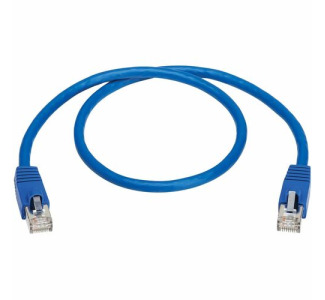 Cat8 40G Snagless SSTP Ethernet Cable (RJ45 M/M), PoE, Blue, 2 ft. (0.6 m)