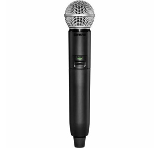 Shure GLXD2+/SM58 Digital Wireless Dual Band Handheld Transmitter with SM58 Vocal Mic