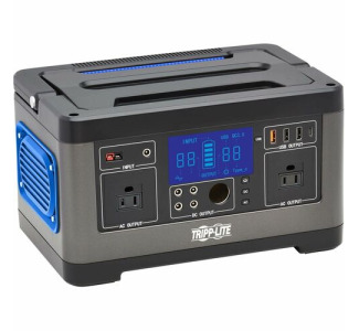 Tripp Lite Portable Power Station - 500W, Lithium-Ion (NMC), AC, DC, USB-A, USB-C, QC 3.0