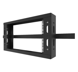 Q-Series Overhead Cable Pathway Rack - 4RU - Black (Ortonics)